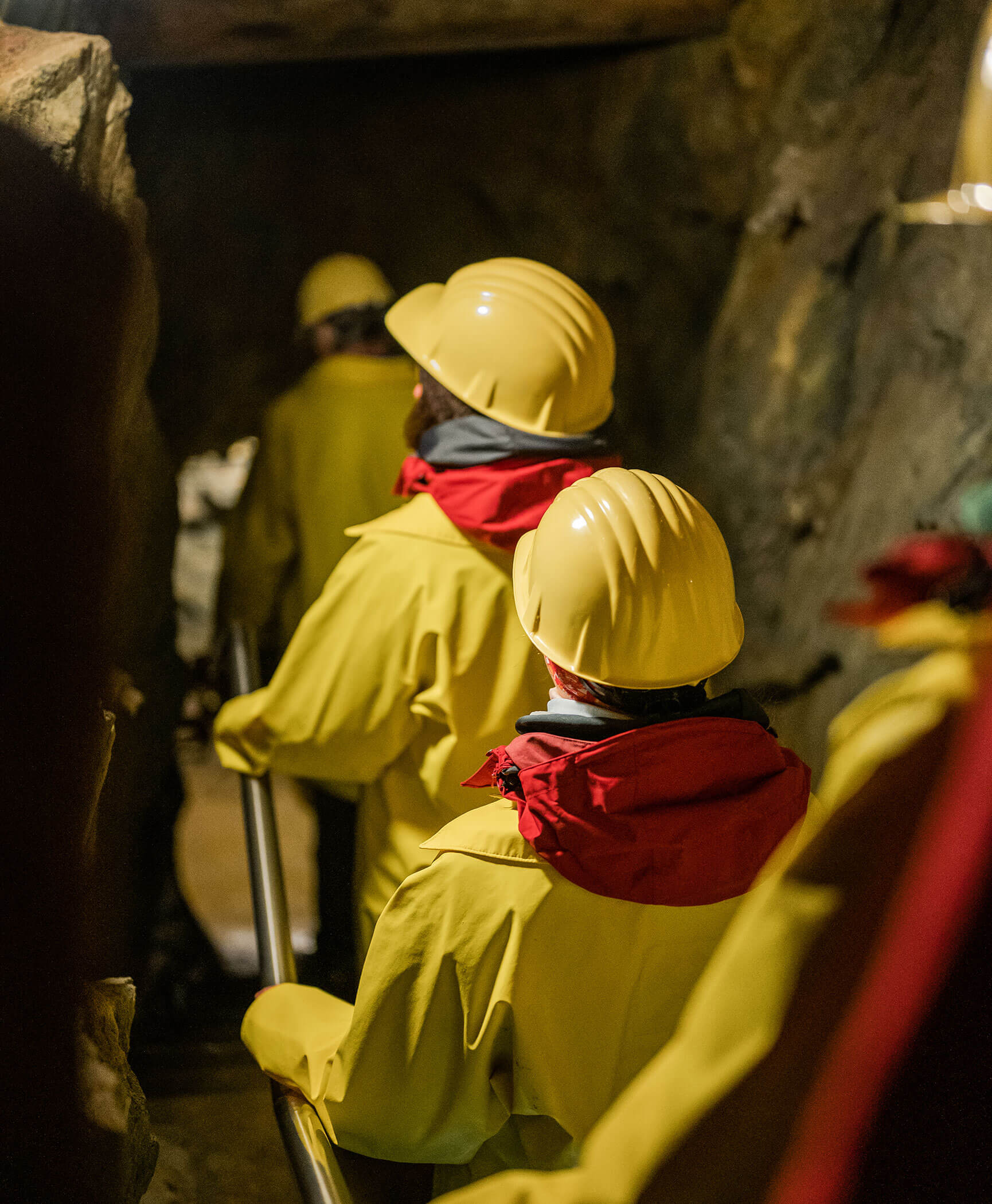 Quattro persone nella miniera di Pedroi- Hotel Anewandter