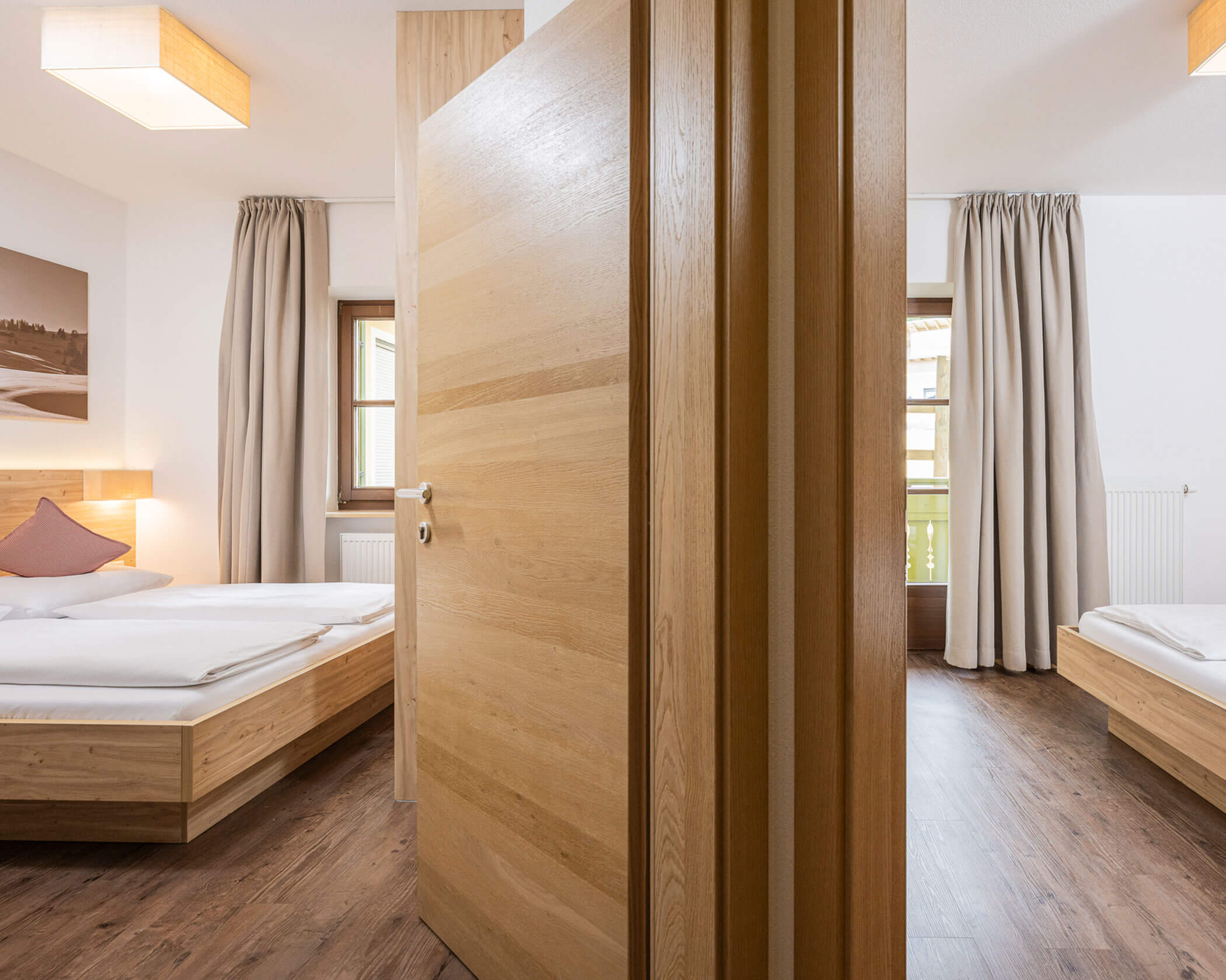 Due camere da letto con letto matrimoniale nella camera familiare - Hotel Anewandter