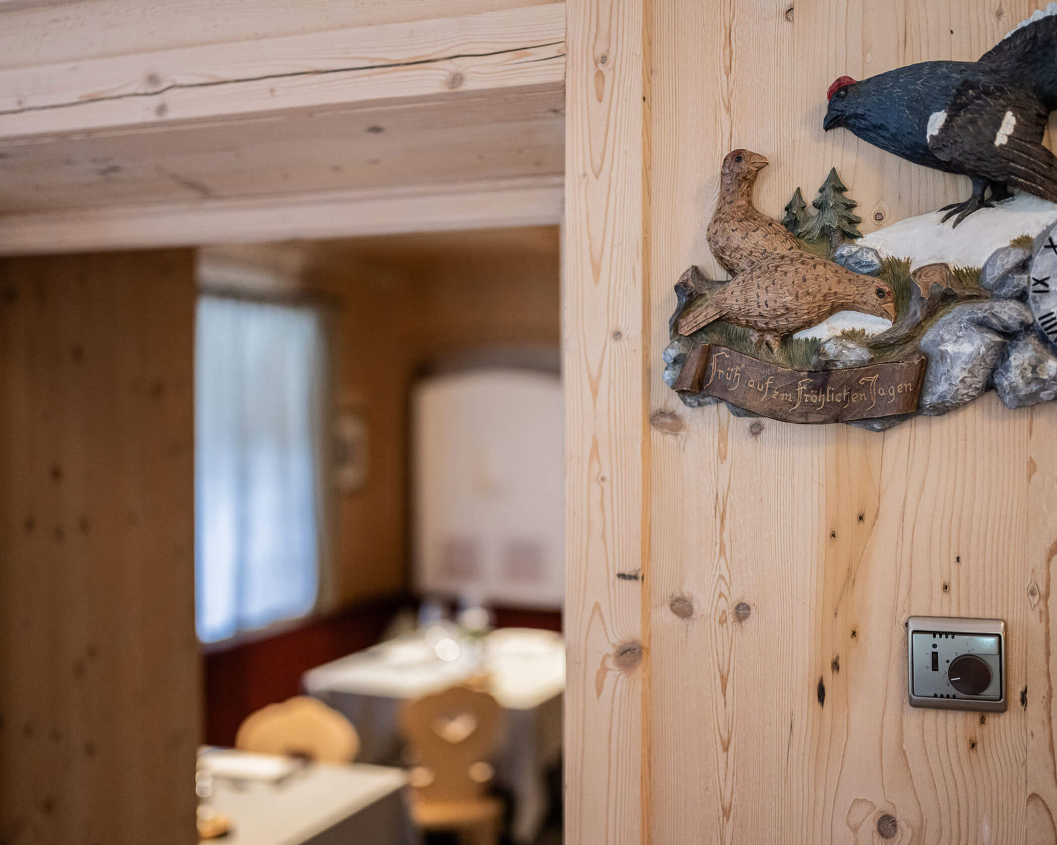 Dekoration vor der Hotel Stube - Hotel Anewandter