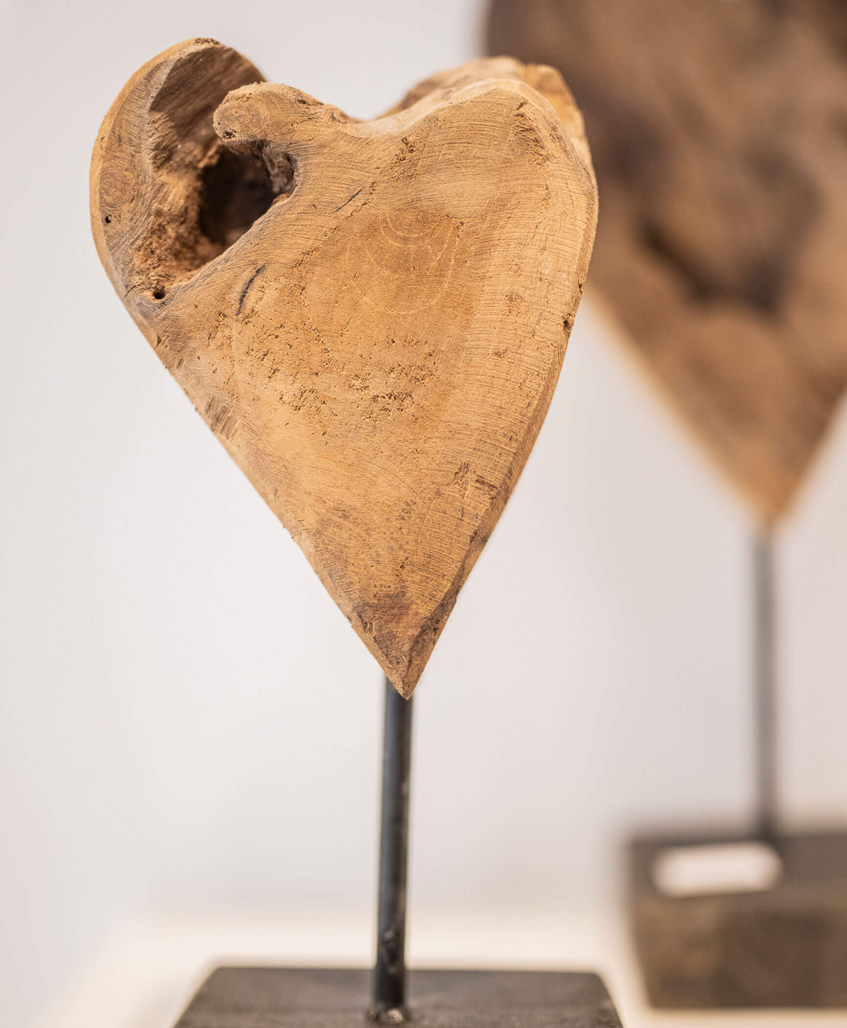 Herzdekoration aus Holz - Hotel Anewandter