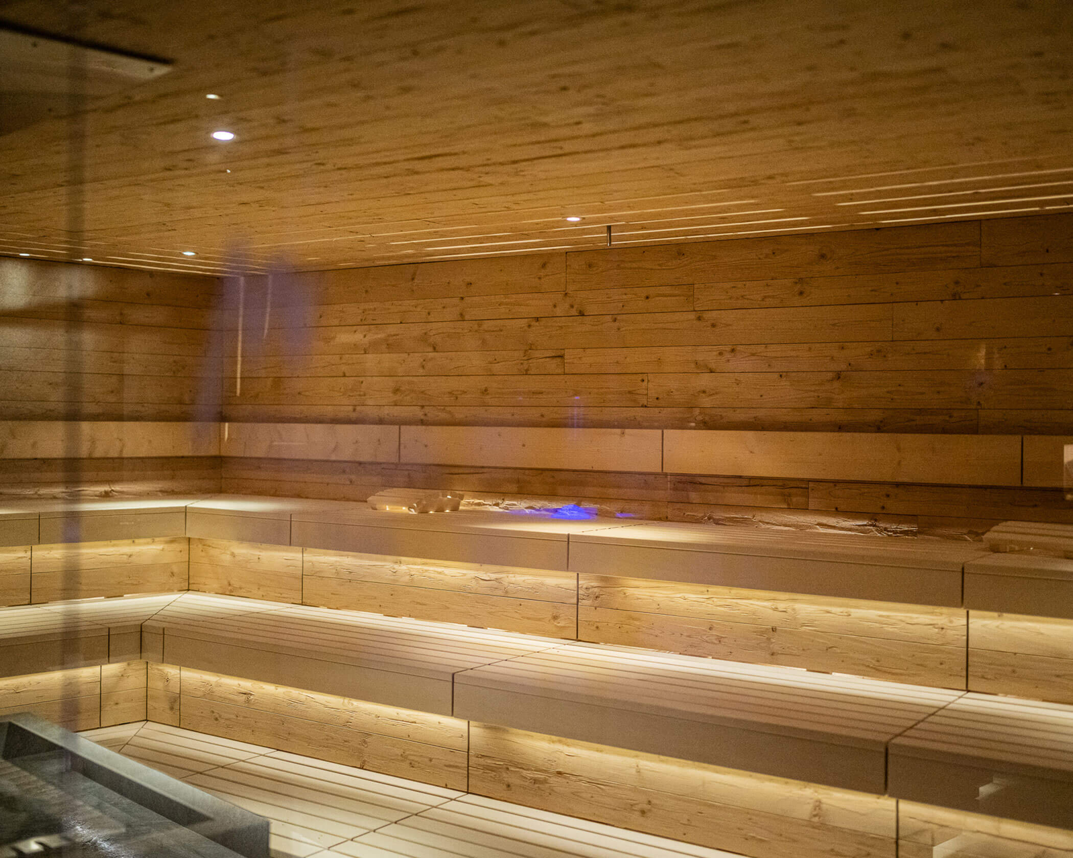 Helle Sauna im Wellnessbereich - Hotel Anewandter