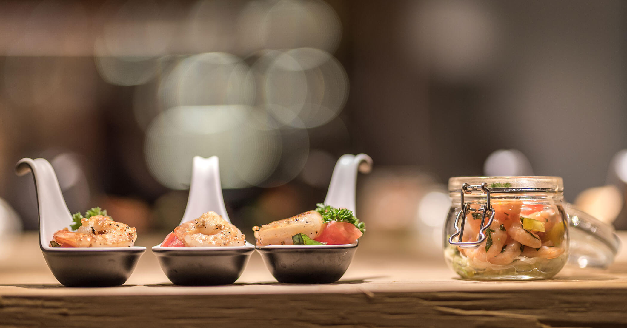 Antipasto con gamberetti - Hotel Anewandter