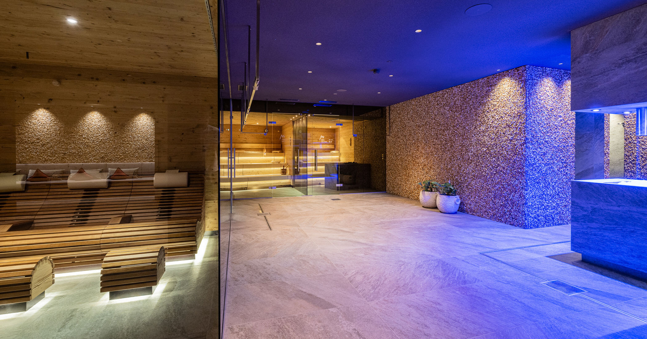 Area benessere con cabina a infrarossi e sauna - Hotel Anewandter