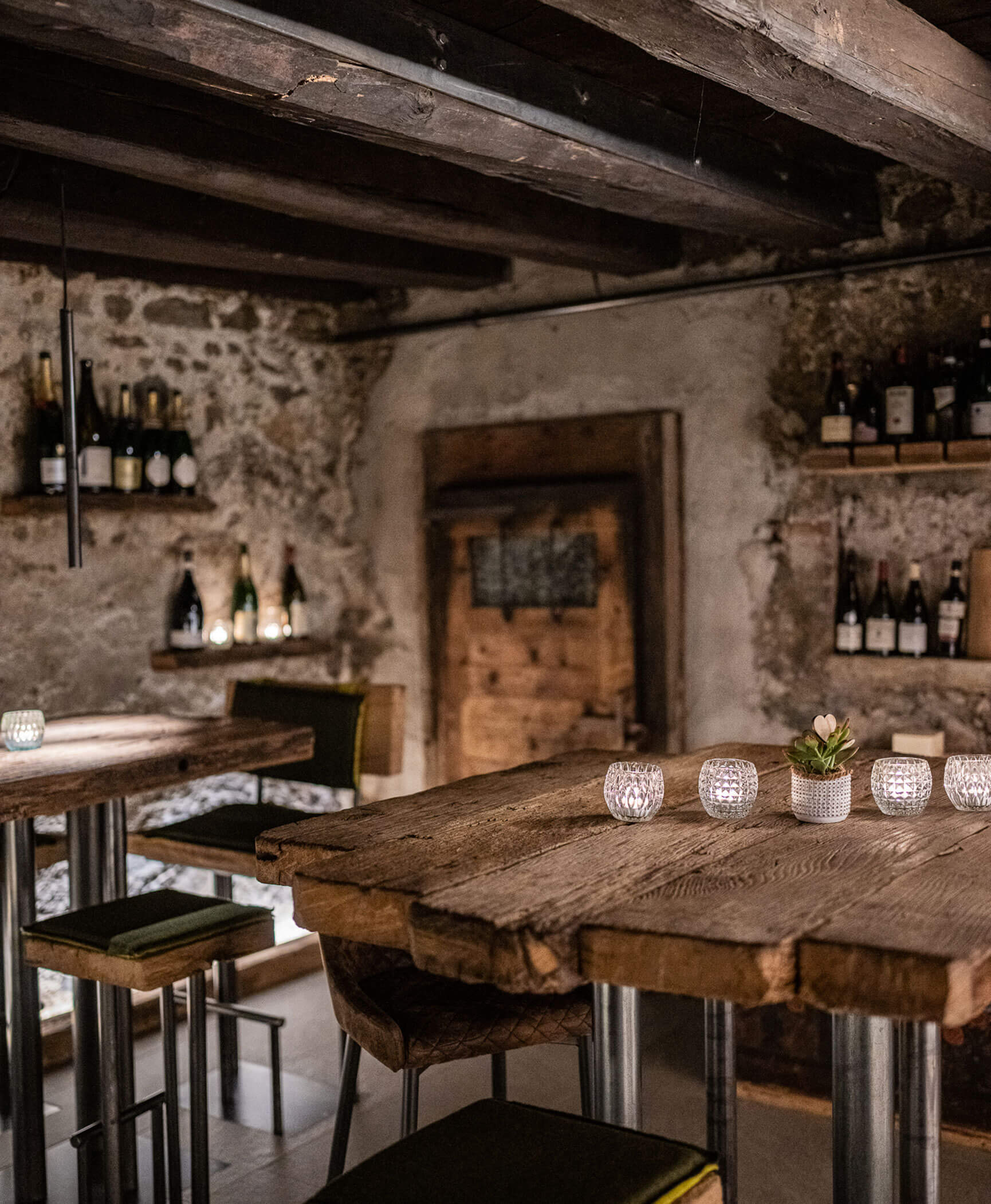 Cantina con tavoli e sedie - Hotel Anewandter